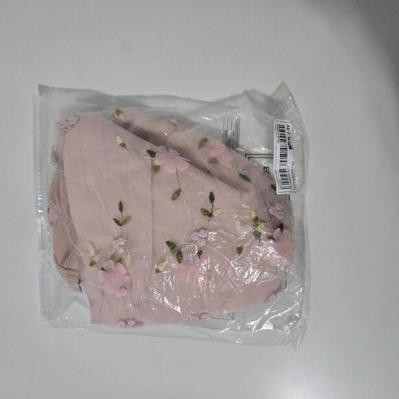 Shein Baby Girls Mesh Embroidery Flower Trim‎ Short Sleeve Dress - Size 2-3Y - Picture 3 of 5